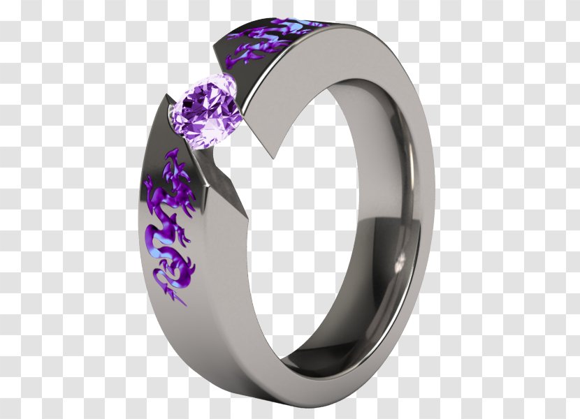 Engagement Ring Jewellery Wedding Titanium - Silver Transparent PNG