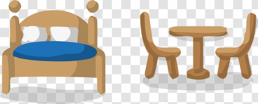 Table Furniture Bed - Vector Wood Transparent PNG