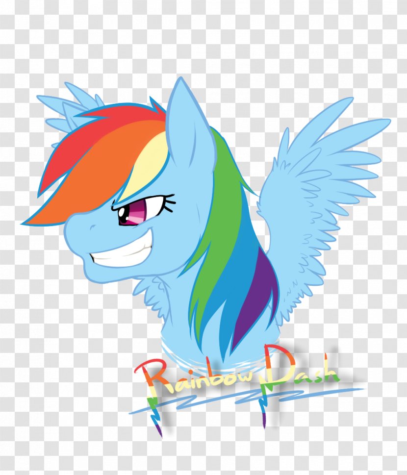 Rainbow Dash Fan Art Pony - Beak Transparent PNG