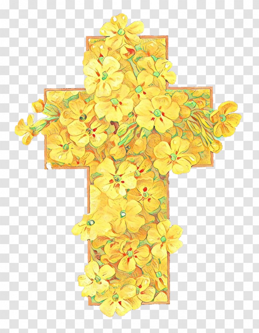 Clip Art Flower Christian Cross Image - Leaf - Tulip Transparent PNG