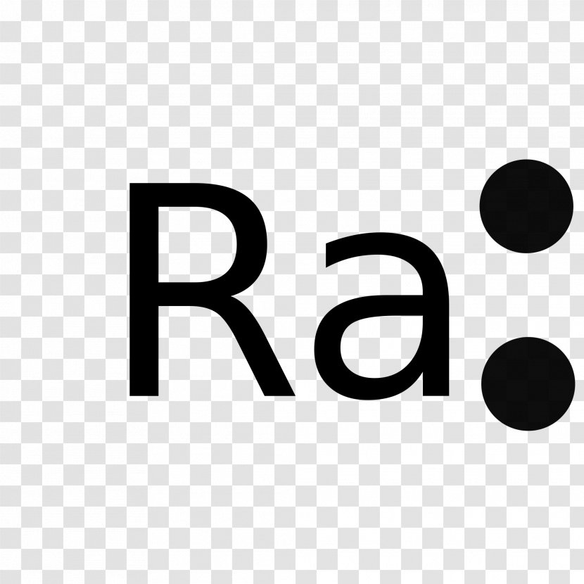 Lewis Structure Radium Electron Shell Valence - Trademark - Ra Transparent PNG