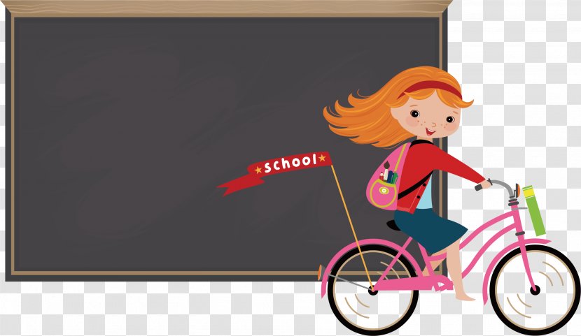 Bicycle Learning Illustration - Sports Equipment - Learn To Ride A Bike Transparent PNG