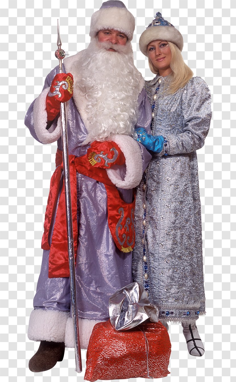Santa Claus Snegurochka Ded Moroz New Year Tree Ziuzia - Depositfiles Transparent PNG