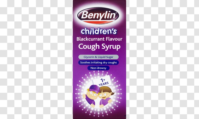 Benylin Cough Medicine Common Cold Influenza Treatment - Sore Throat - Mixture Transparent PNG