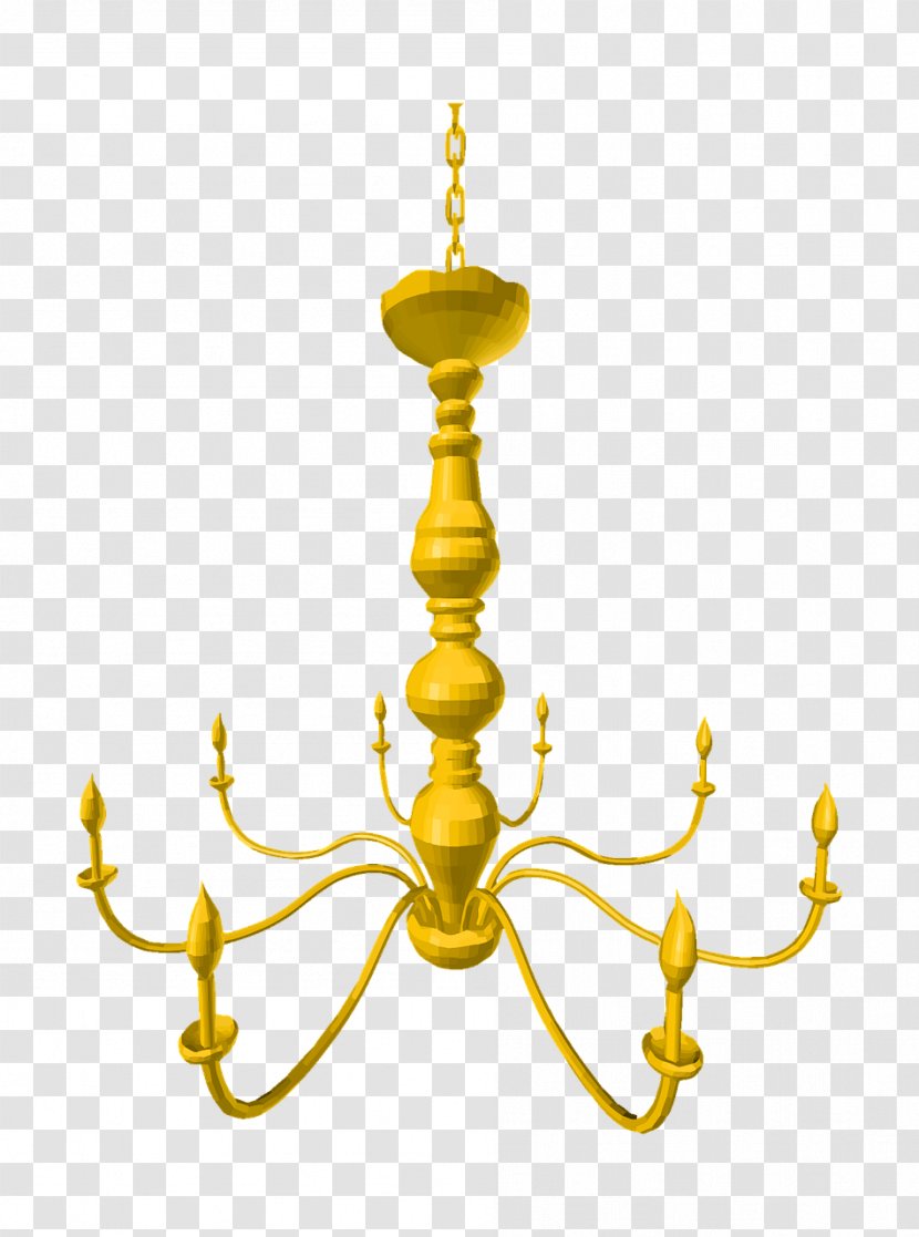 Chandelier Clip Art - Decor - Gold Transparent PNG