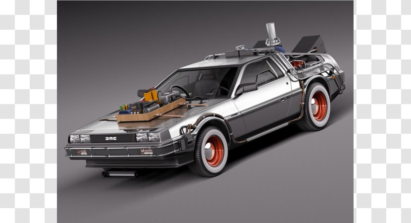 Car DeLorean DMC-12 Time Machine Back To The Future - Automotive Design Transparent PNG