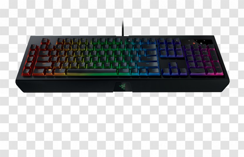 Computer Keyboard Gaming Keypad Razer Inc. Electrical Switches Color - Hardware - Black Widow Transparent PNG