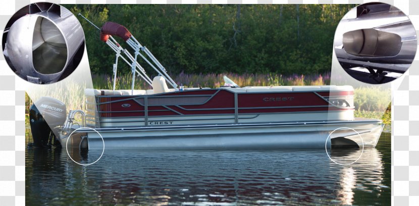 Pontoon Boat Building Crest Marine Car - Mode Of Transport Transparent PNG