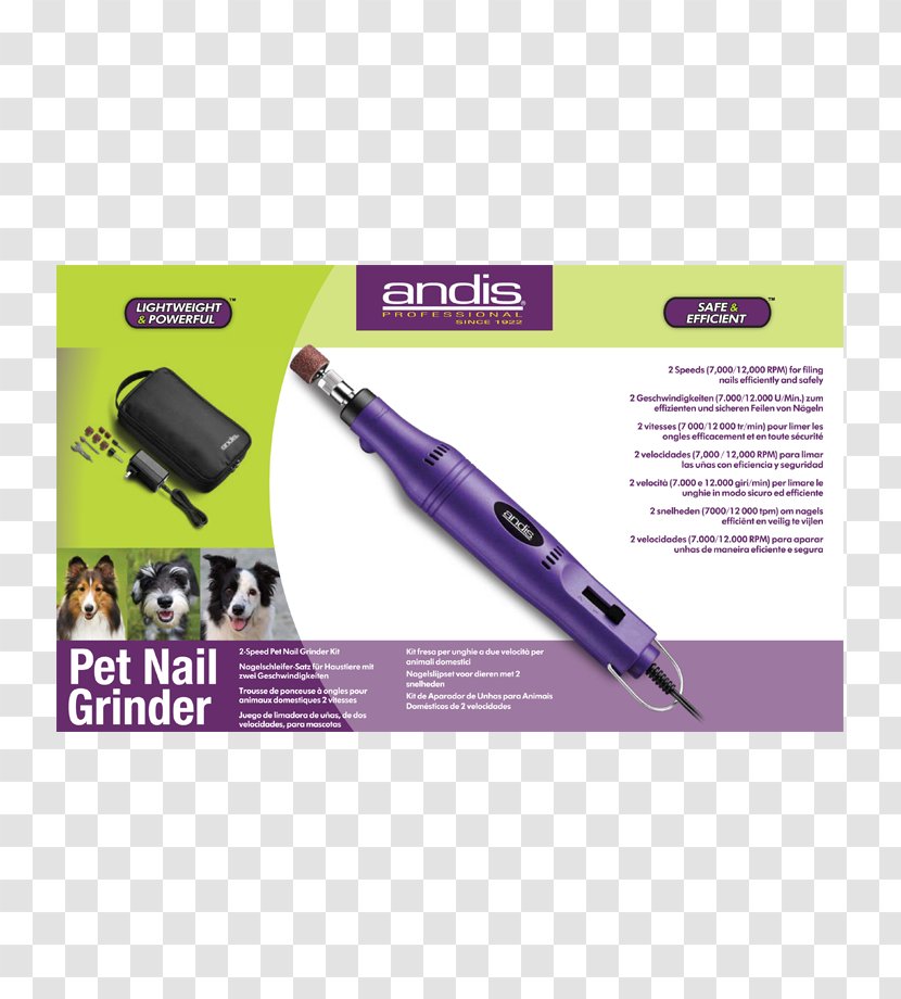 Hair Iron Tool Andis - Purple - Design Transparent PNG