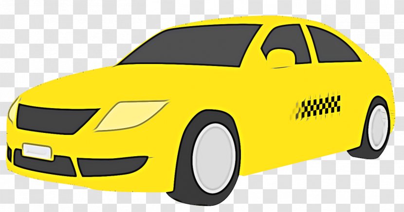 Vehicle Taxi Car Yellow Compact Transparent PNG
