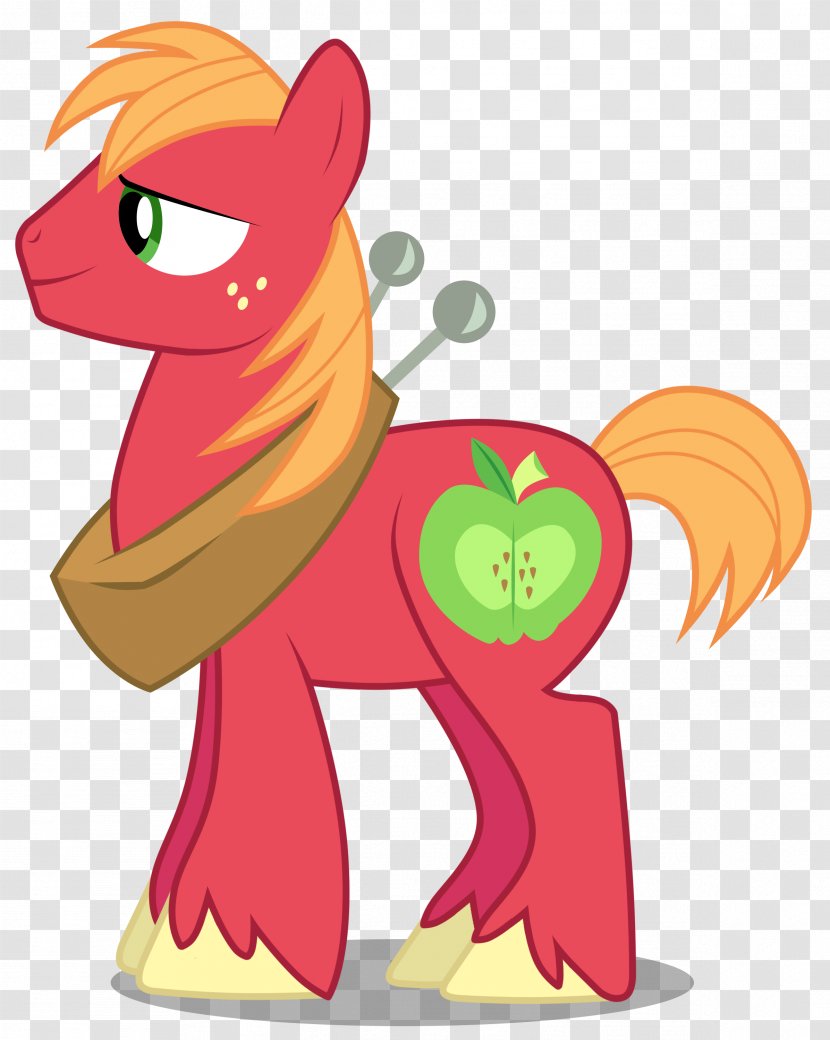 Big McIntosh McDonald's Mac Pony - Watercolor Transparent PNG