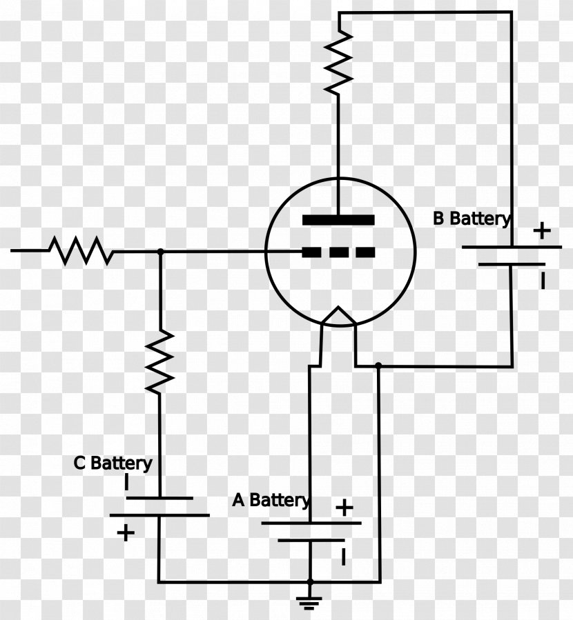 Vacuum Tube Electronic Circuit Battery Triode Amplifier - Valve Transparent PNG