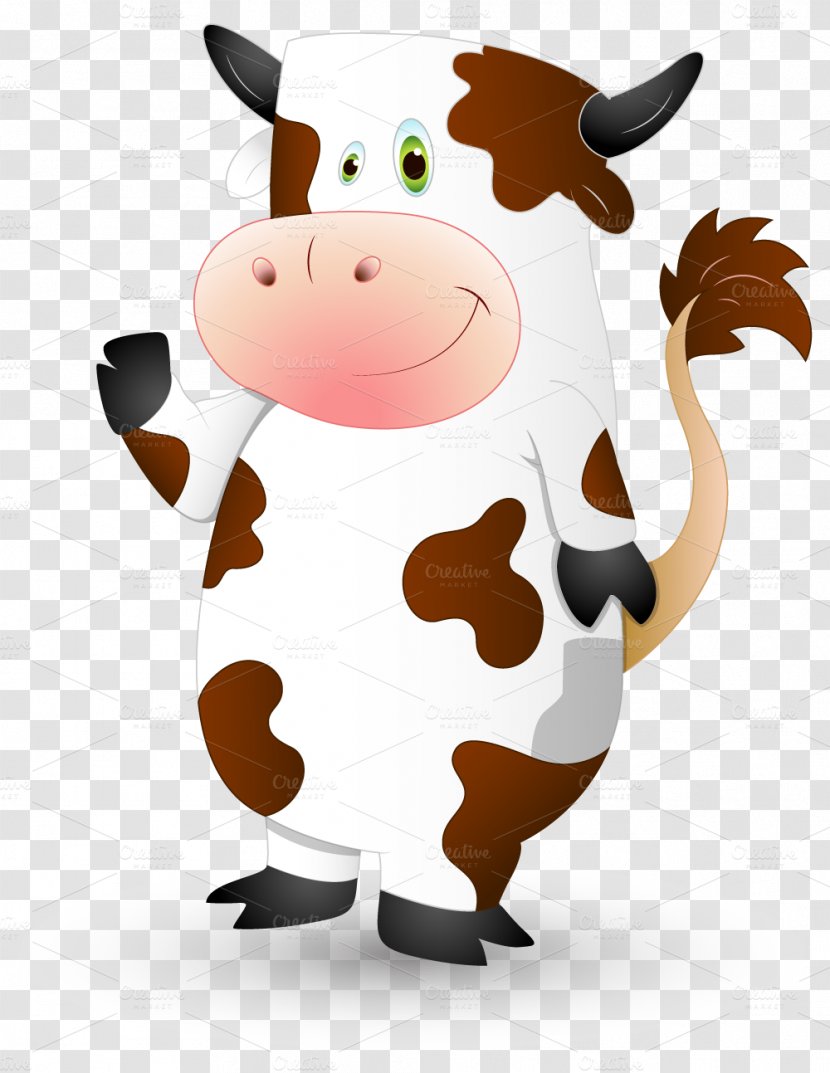 Holstein Friesian Cattle Taurine Calf Angus Dairy - Creative Milk Transparent PNG