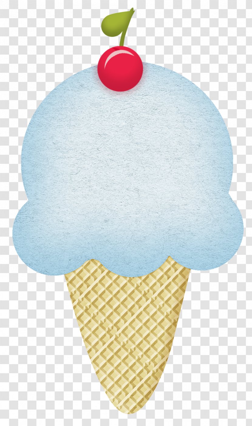 Ice Cream Cone Chocolate Fruit - Parlor - Blue Transparent PNG