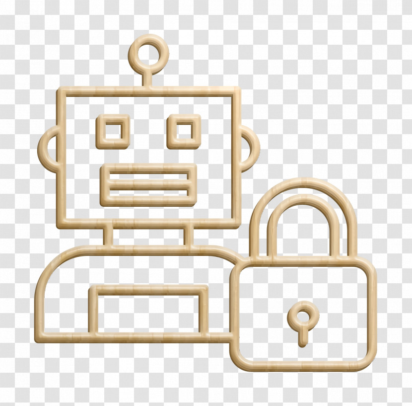 Lock Icon Robot Icon Robots Icon Transparent PNG