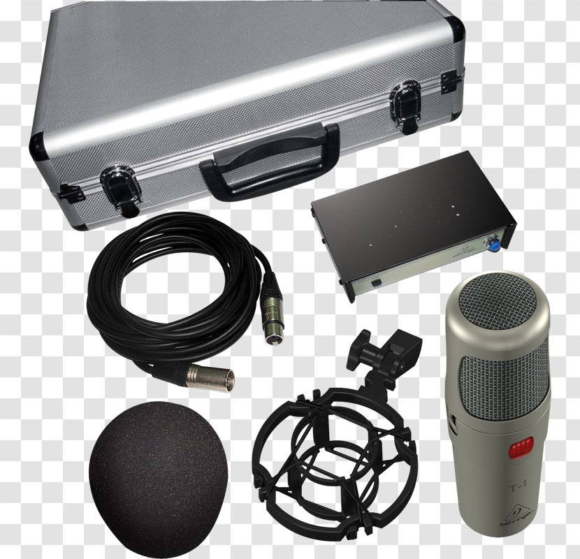 Behringer T-1 Studio Condenser Microphone Condensatormicrofoon Recording Valve - Silhouette - Audio Transparent PNG