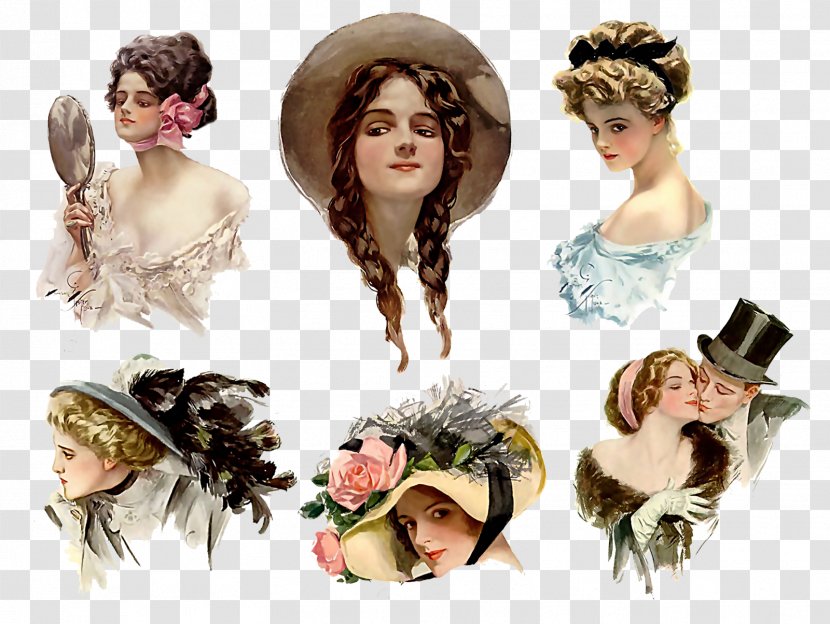 Drawing Poster Vintage Clothing Art - Accessories - Ladies Transparent PNG
