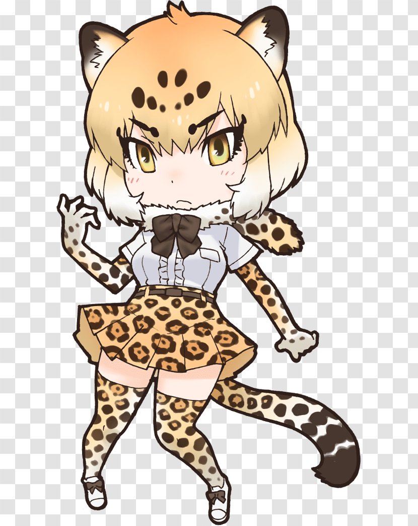 Kemono Friends Jaguar Asian Small-clawed Otter Key Chains Serval - Silhouette Transparent PNG
