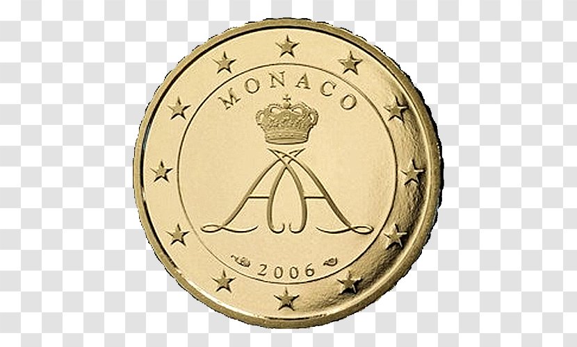 Monaco Monégasque Euro Coins 2 Coin Commemorative - 1 Cent Transparent PNG
