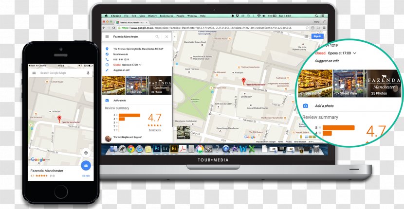 Google My Business Maps Analytics - Mobile Device Transparent PNG