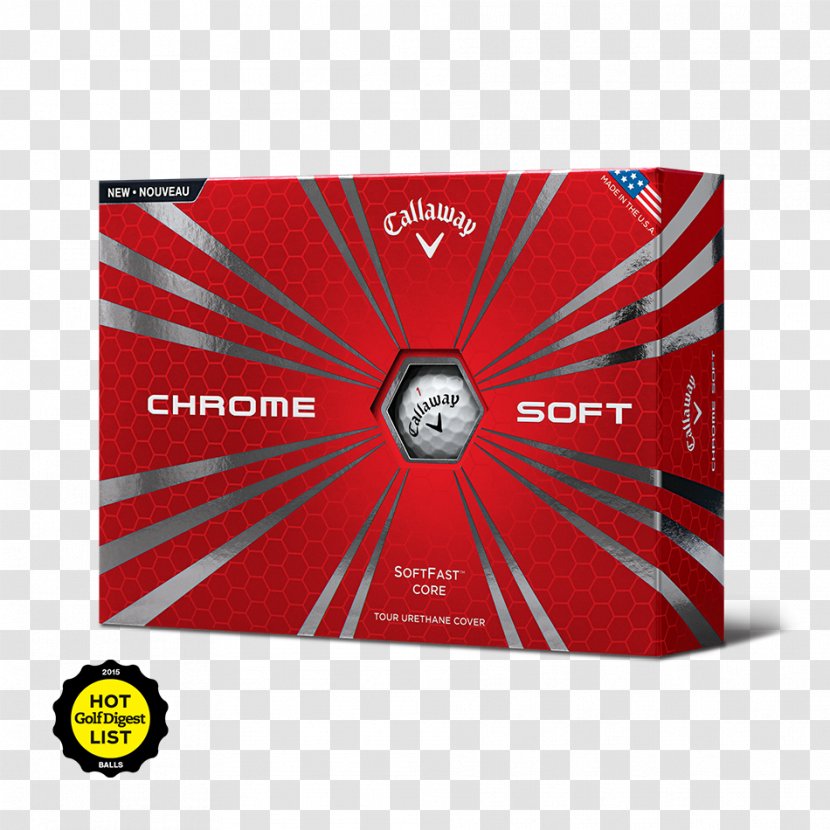 Callaway Chrome Soft X Golf Balls Transparent PNG