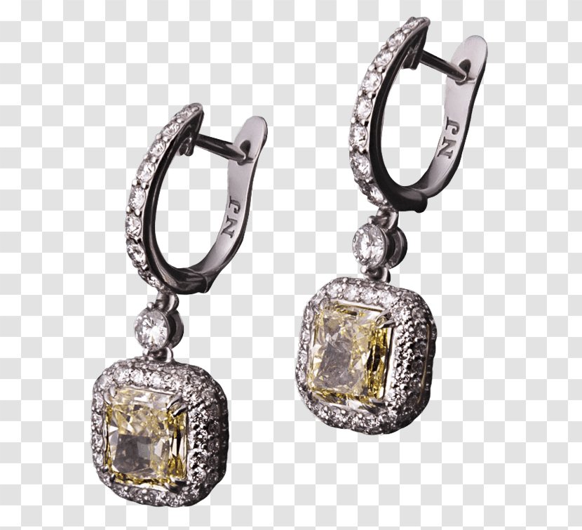 Earring Nicole Joyería Barcelona Jewellery Bitxi Silver - Diamond - Handmade Jewelry Brand Transparent PNG