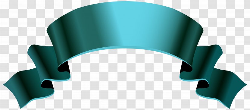 Paper Banner Ribbon Clip Art - Turquoise Cliparts Transparent PNG