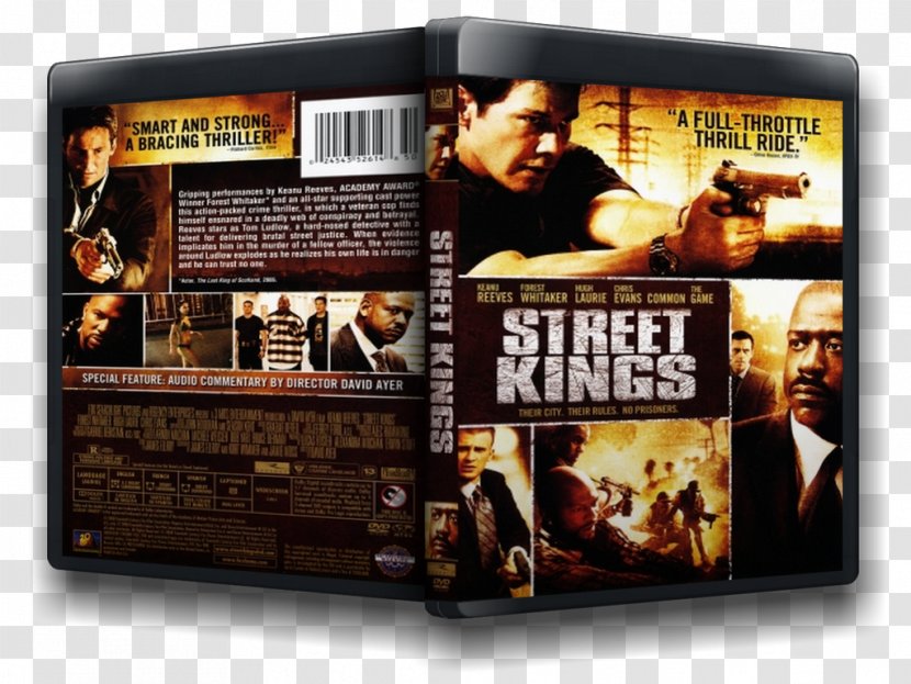 Film YouTube Thriller DVD Drama - Street Kings - Youtube Transparent PNG