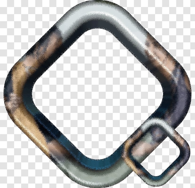 Angle Metal Carabiner - Spray Transparent PNG