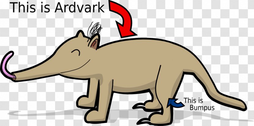 Aardvark Arthur Read Snout Clip Art - Fauna Transparent PNG