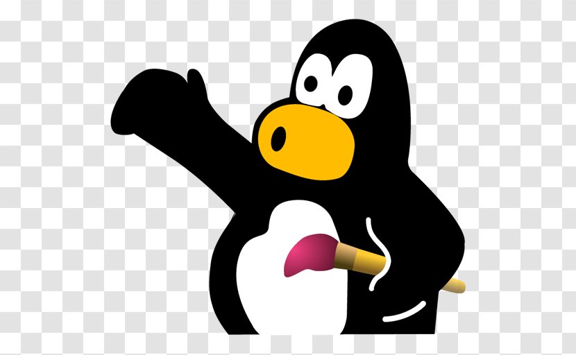 Tux Paint Computer Software Microsoft Android Free - Debian - Ticker Transparent PNG