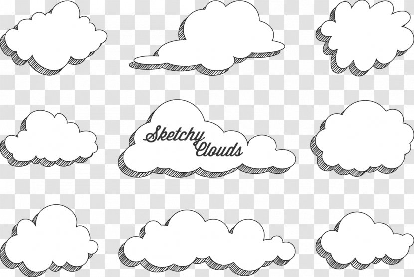 Download Speech Balloon Cartoon - Computer Software - Vector Rough Weather Cloud Transparent PNG