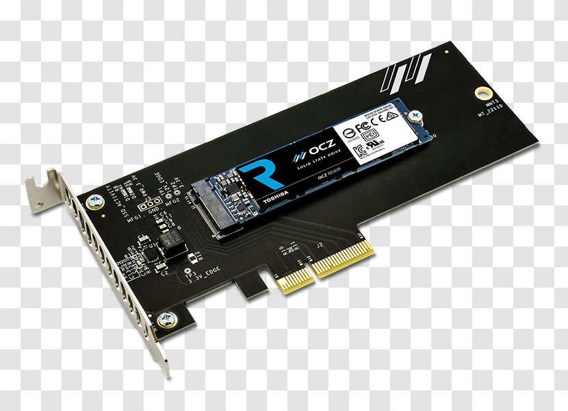 Solid-state Drive OCZ PCI Express Hard Drives NVM - Data Storage Device - Toshiba Transparent PNG