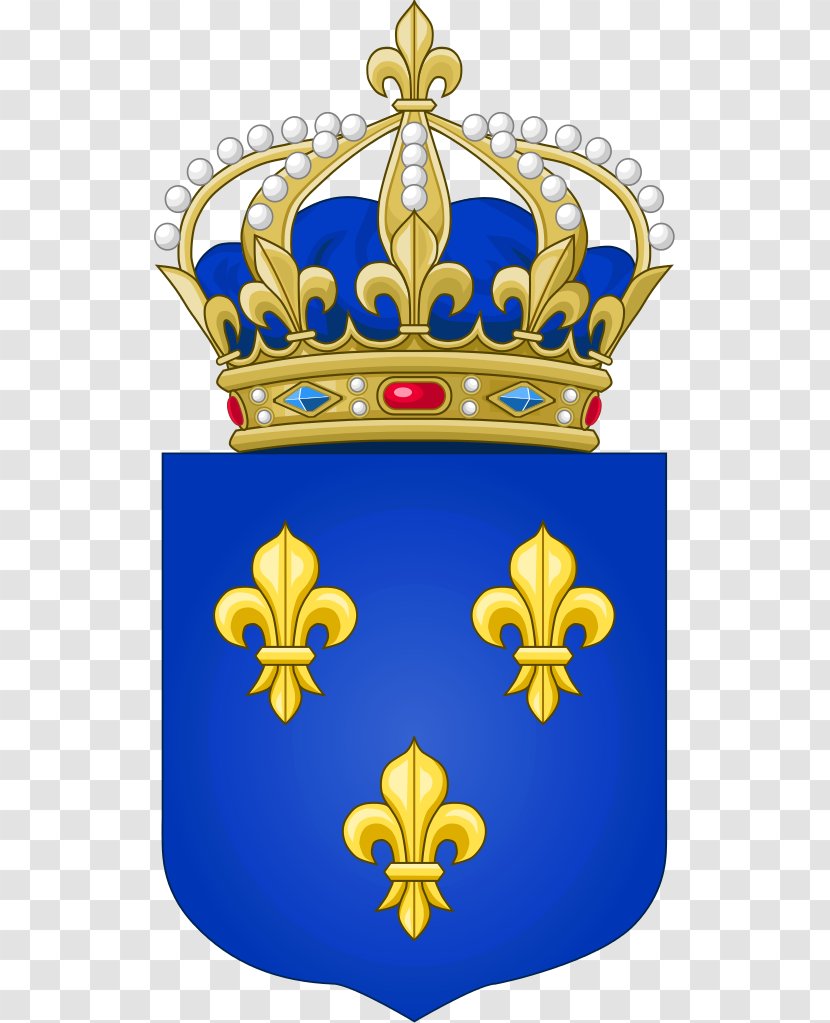 Kingdom Of France National Emblem Coat Arms Bourbon Restoration - Fleurdelis Transparent PNG