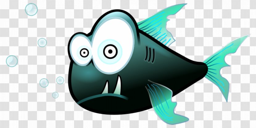 Piranha Cartoon Fish Clip Art - Mammal - Fishing Boat Transparent PNG