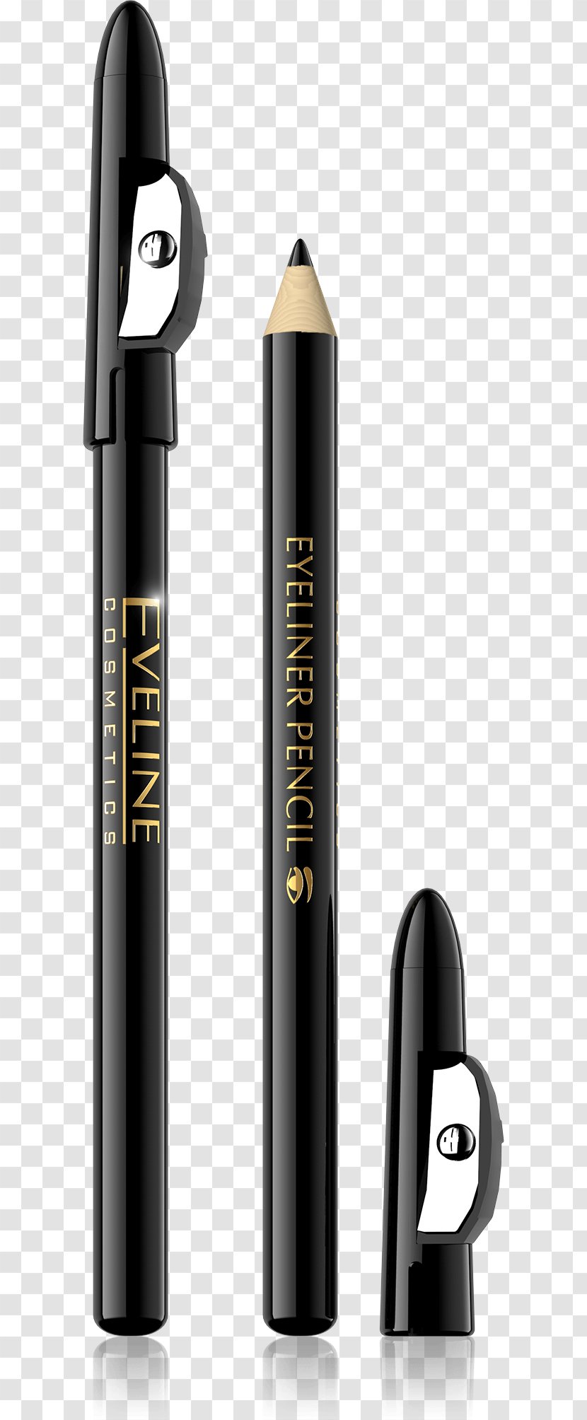 Eveline Eyebrow Pencil Black With Brush Cosmetics Eye Liner Brown Transparent PNG