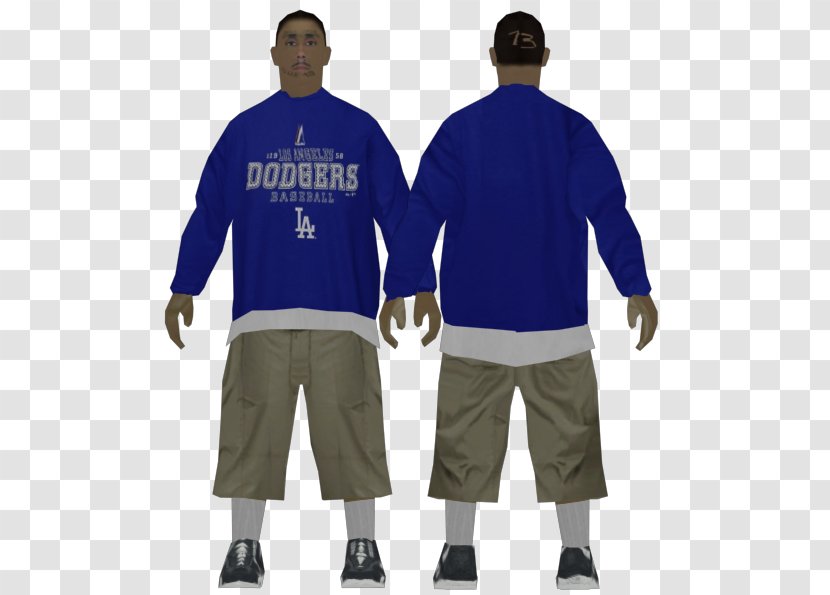 Grand Theft Auto: San Andreas T-shirt Cobalt Blue Sleeve Jacket - Clothing Transparent PNG