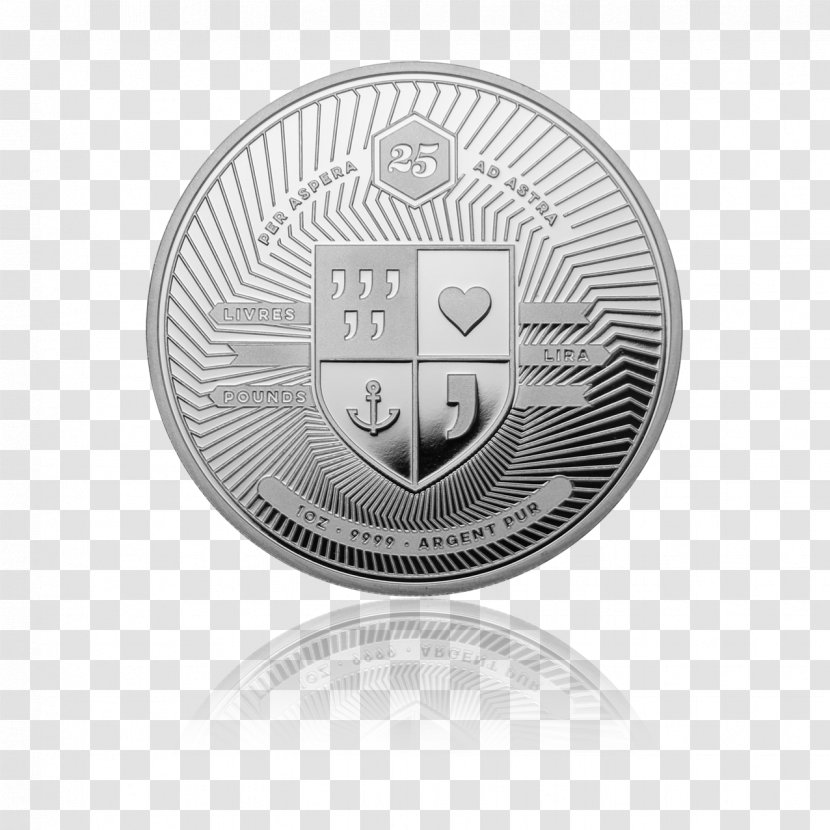 Silver Coin Bullion Numismatics Fineness - Brand Transparent PNG