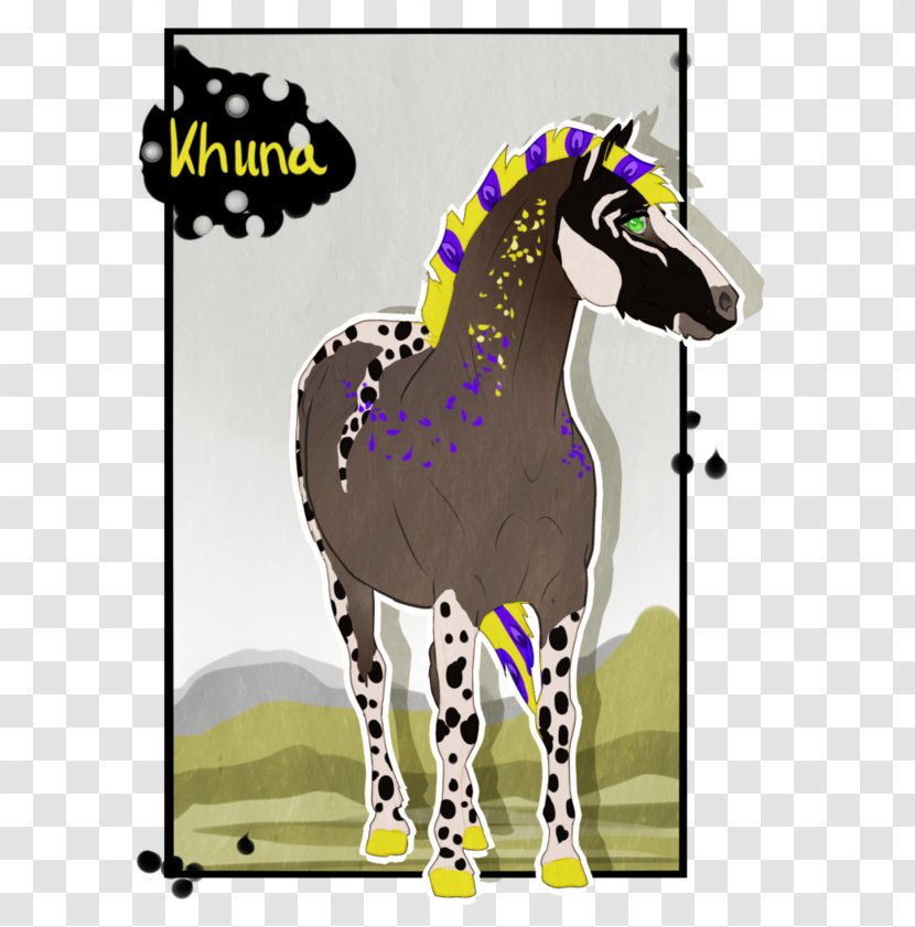 Mustang Stallion Giraffe Pack Animal Illustration - Horse Transparent PNG