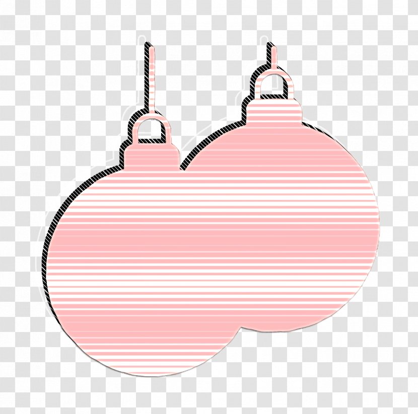 Christmas Baubles - Pink - Logo Peach Transparent PNG