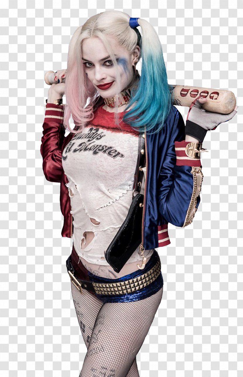 Margot Robbie Harley Quinn Joker Captain Boomerang Deadshot - Watercolor Transparent PNG