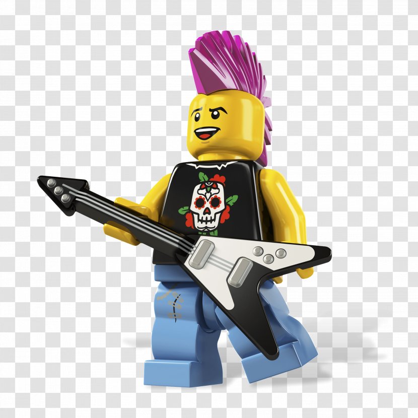 Lego Minifigures Loco Punk Rock - The Movie Transparent PNG