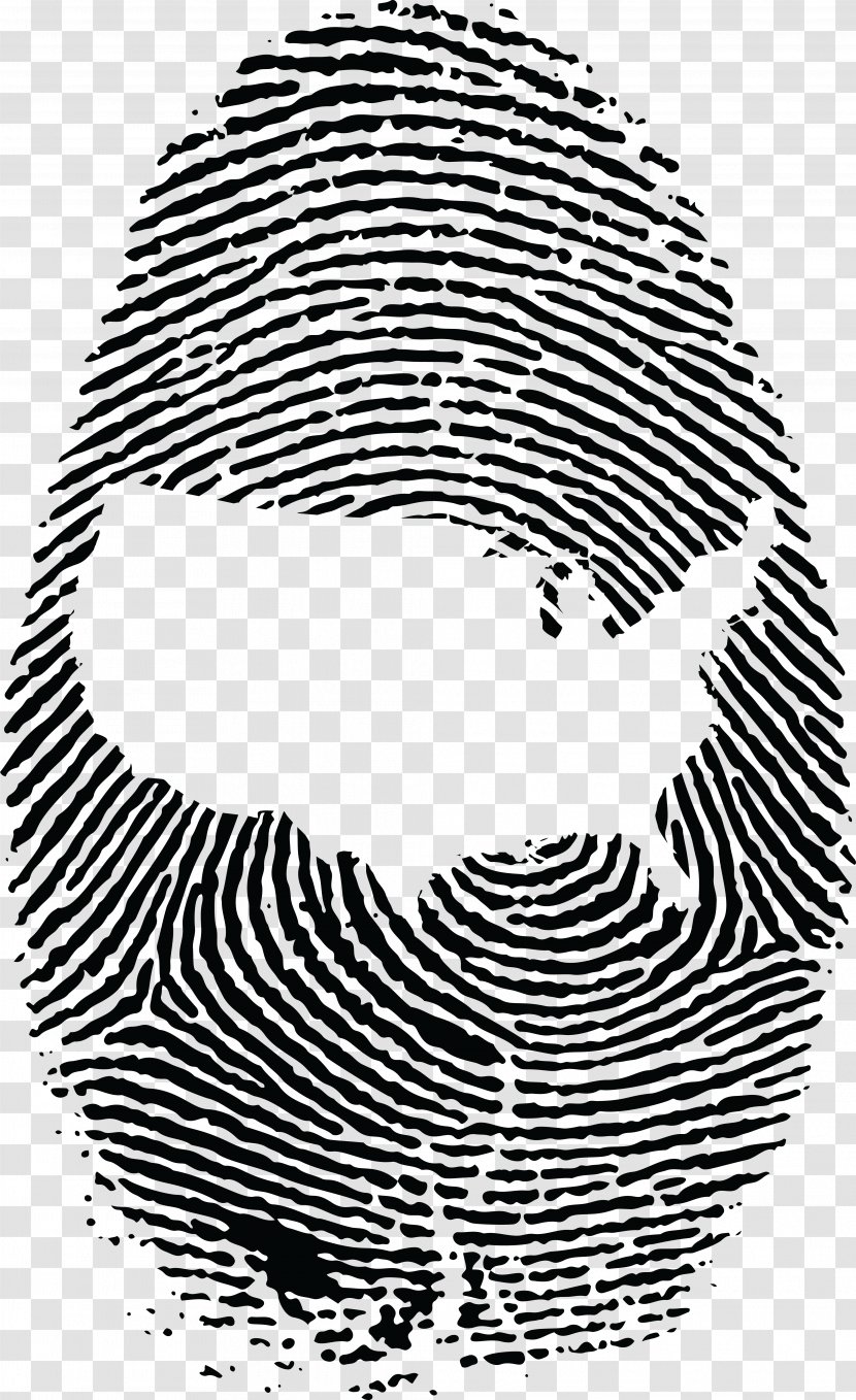 Fingerprint Spiral Clip Art - Biometrics - Vector Transparent PNG