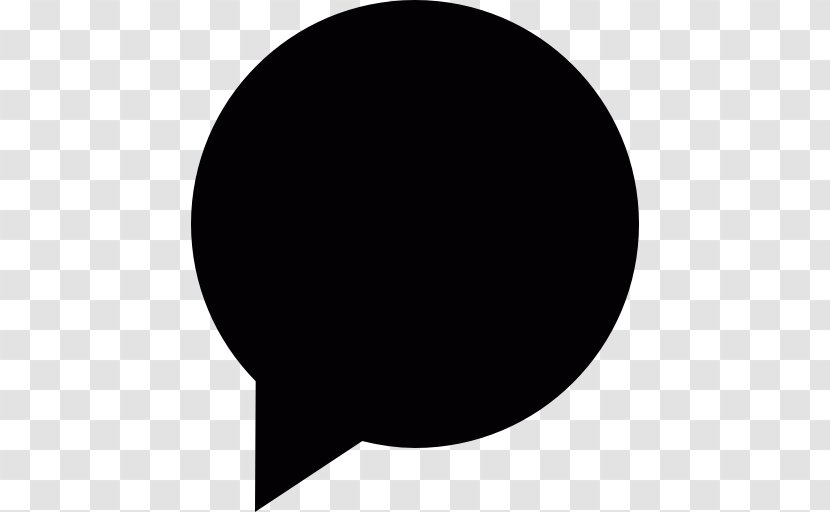 Online Chat Conversation - Black And White - Speech Transparent PNG