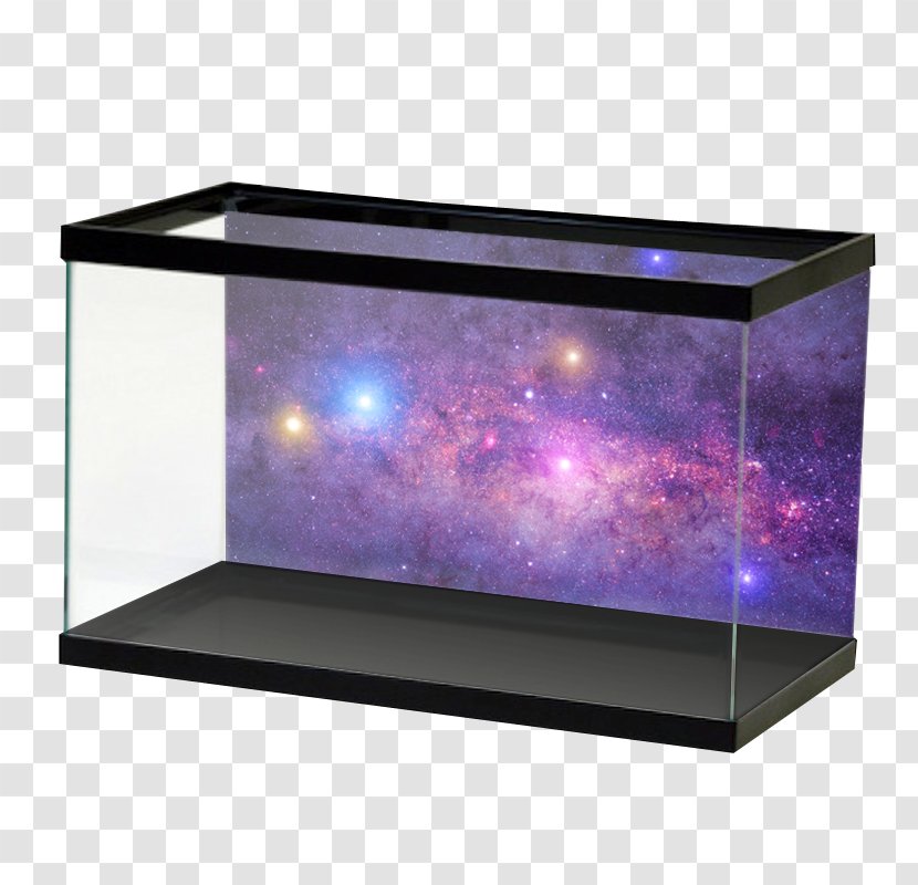 Reef Aquarium Goldfish & Tropical Fish Desktop Wallpaper - Cosmic Nebula Transparent PNG