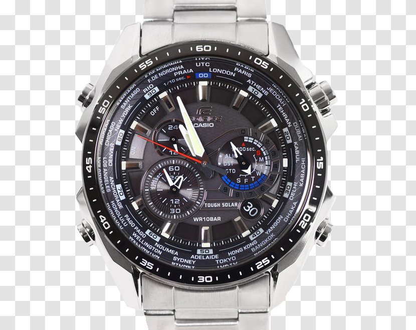 Watch Casio Edifice Strap Chronograph - Quartz Clock - Creative Watches Transparent PNG