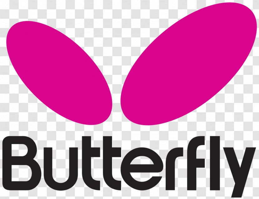 Butterfly Logo Ping Pong Brand Pingpongbal Transparent PNG