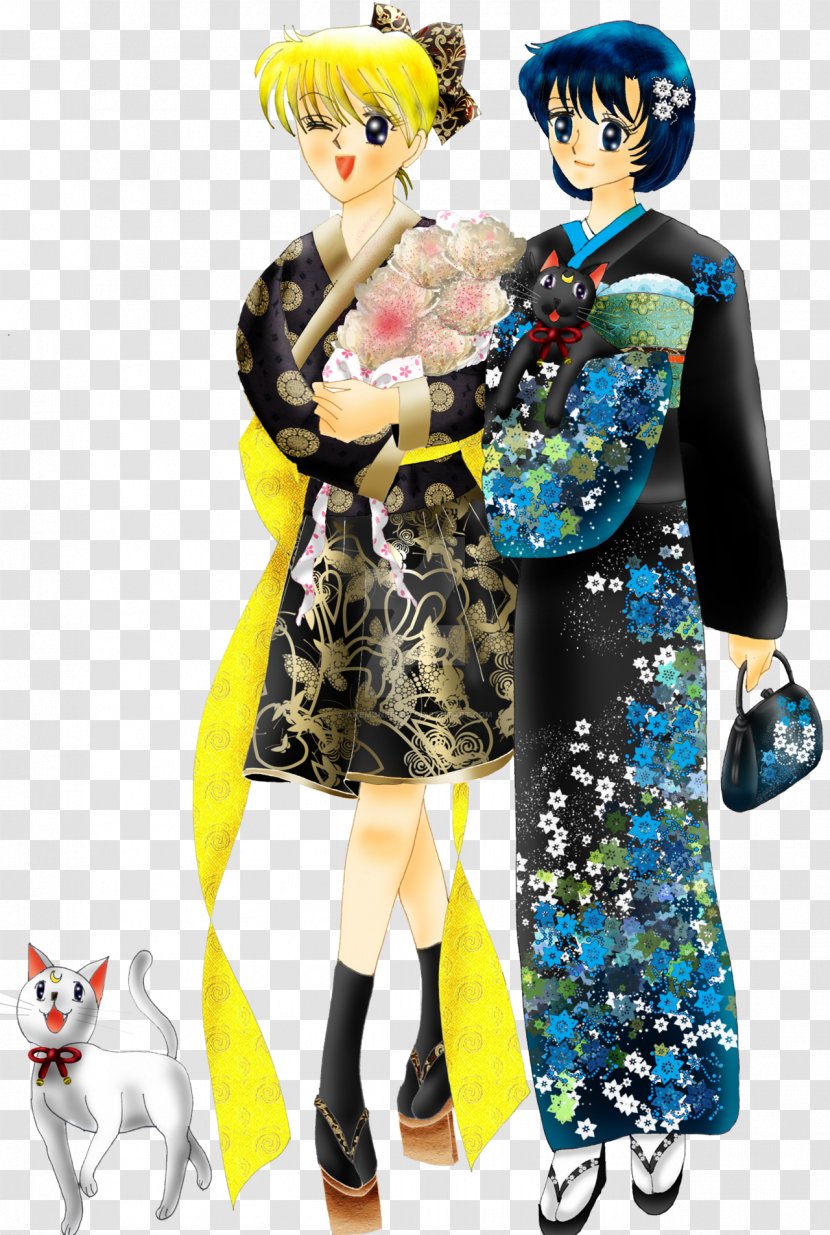 Sailor Moon Doll Bridesmaid Figurine - Costume - Anemones Transparent PNG
