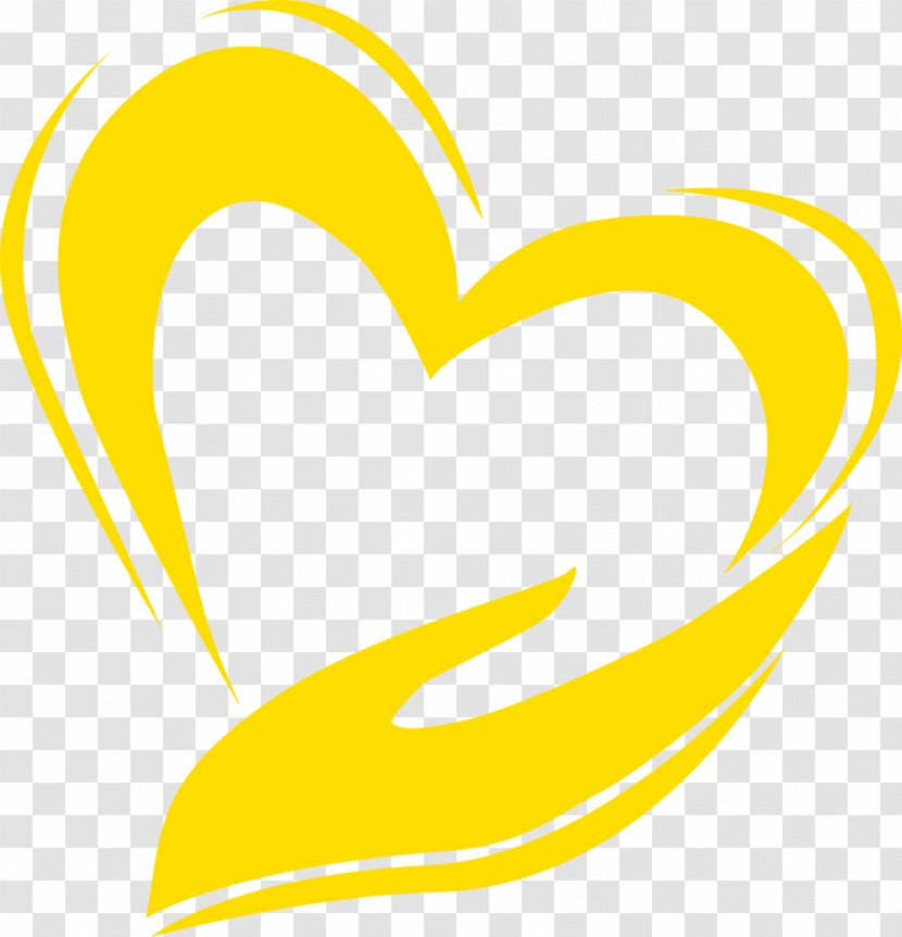 Yellow Area Prayer Logo Clip Art - Heart - Psychotherapist Transparent PNG