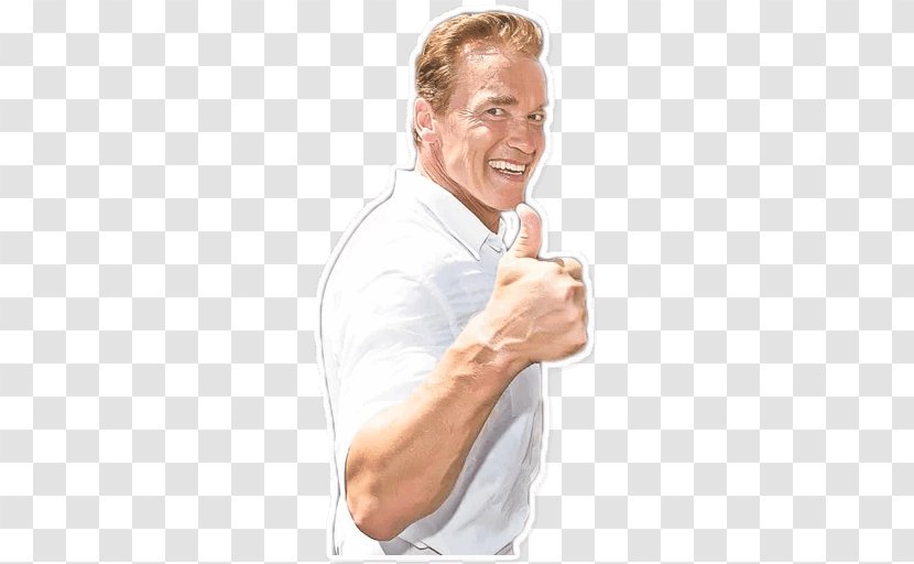 Arnold Schwarzenegger Sticker Telegram - Chin Transparent PNG